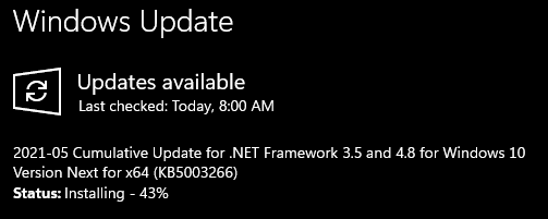 KB5003266 Cumulative Update .NET Framework 3.5 and 4.8 Windows 10 Next-image.png
