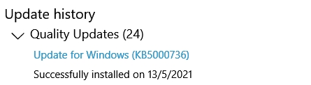 KB5000736 Featured update Windows 10 version 21H1 enablement package-736.jpg