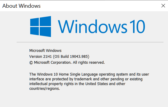 KB5000736 Featured update Windows 10 version 21H1 enablement package-winver-21-may-2021.png