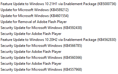 KB5000736 Featured update Windows 10 version 21H1 enablement package-udates.png