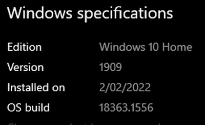 How to get Windows 10 21H2 November 2021 Update-sys.png