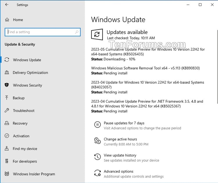 KB5026435 Windows 10 Insider Release Preview Build 19045.3030 (22H2)-kb5026435.jpg