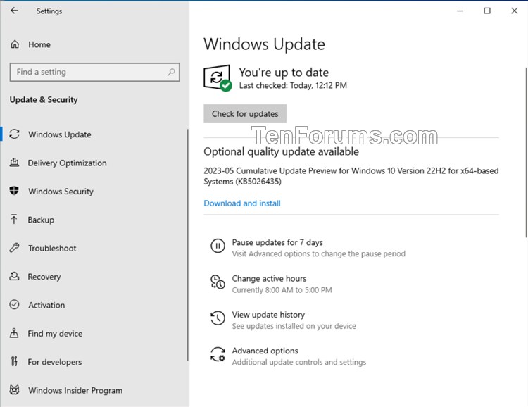 KB5026435 Windows 10 Cumulative Update preview Build 19045.3031 (22H2)-kb5026435.jpg
