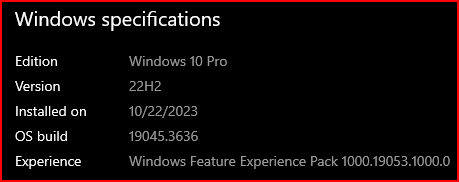 KB5031445 Windows 10 Cumulative Update Preview Build 19045.3636 (22H2)-w10pro.png