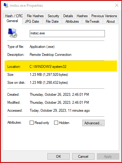 KB5031445 Windows 10 Cumulative Update Preview Build 19045.3636 (22H2)-mstsc.png