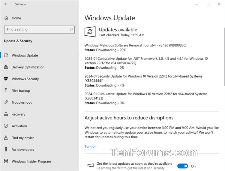 KB5034441 Security Update for Windows 10 (21H2 and 22H2) - Jan. 9-kb5034122.jpg