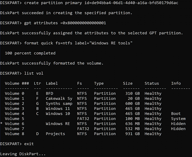 KB5034441 Security Update for Windows 10 (21H2 and 22H2) - Jan. 9-format-recovery-partition.png