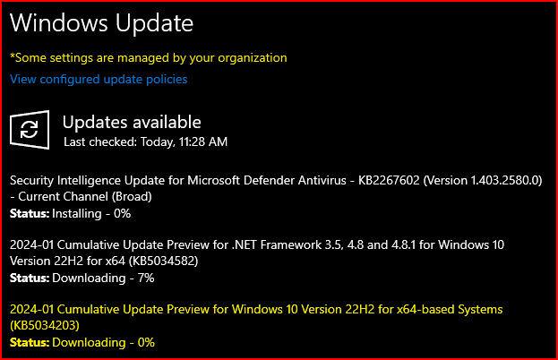 KB5034203 Windows 10 Cumulative Update Preview build 19045.3996 (22H2)-kb5034203.png