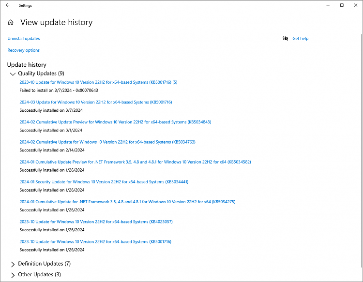 KB5001716 Update for Windows 10 Update Service components-update-history.png