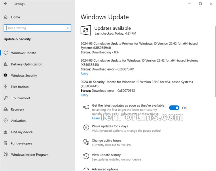 KB5035941 Windows 10 Cumulative Update Preview build 19045.4239 (22H2)-kb5035941.jpg