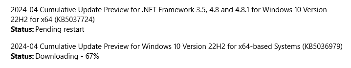 KB5036979 Windows 10 Cumulative Update build 19045.4355 (22H2)-19045-4355.png