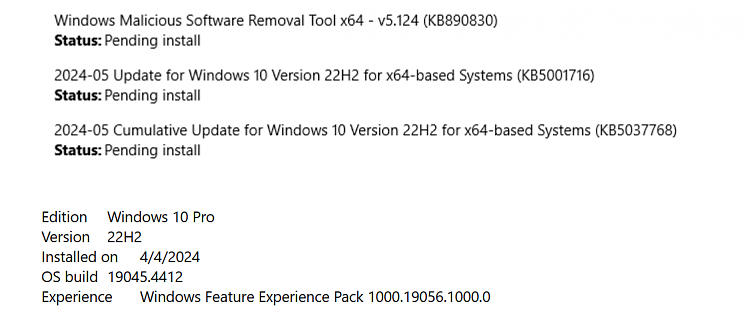 KB5037768 Windows 10 Cumulative Update build 19045.4412 (22H2)-w10-update.png