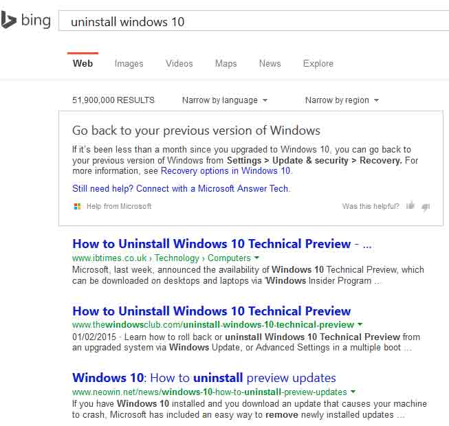 Microsoft to force Windows 10 on users with automatic updates from 201-bingsearch.jpg