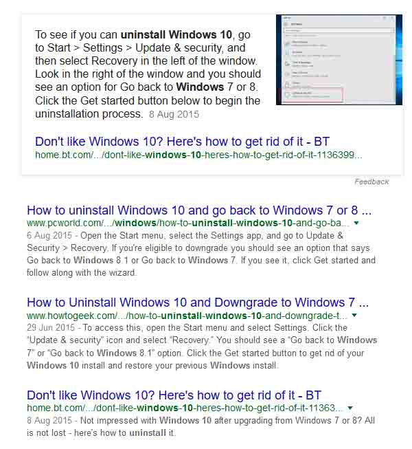 Microsoft to force Windows 10 on users with automatic updates from 201-googlesearch.jpg
