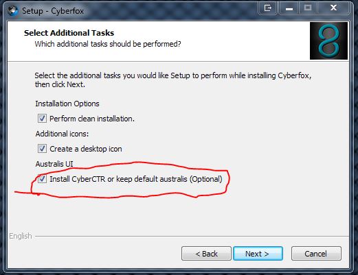 Firefox 64-bit is now available to download-cyberfox-installation-options-australian-gui-option.jpg