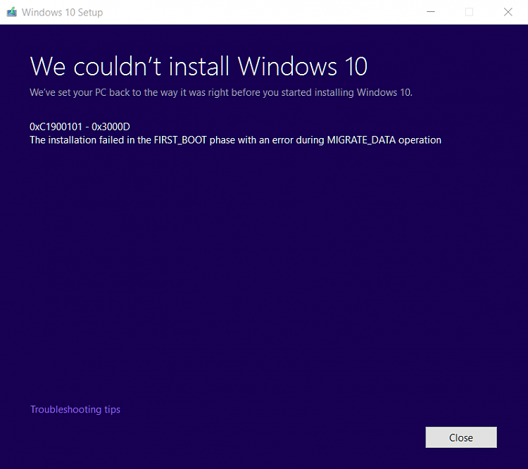 Windows 10 Threshold 2 (November Update) Installation Problems-th2installationissue.png