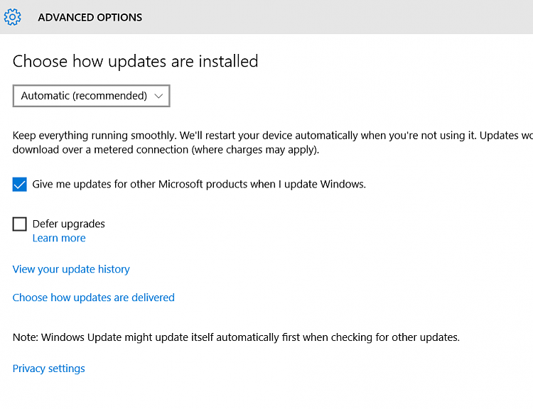 Insiders enrolled to 'Redstone' after Cumulative Update for Window 10-advanced-update.png