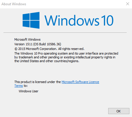 Cumulative Update for Windows 10 Version 1511 KB3124263-winver-1511.png