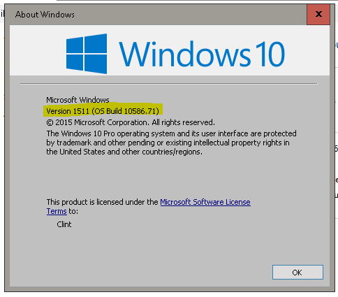 Windows 10 build 10586.71 update due this Tuesday ......-ver-71.png