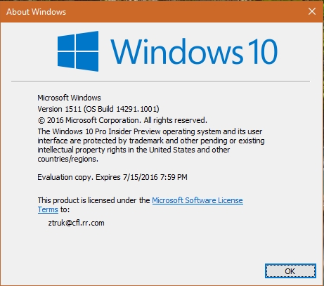 Announcing Windows 10 Insider Preview Build 14291 for PC and Mobile-winver14291.jpg