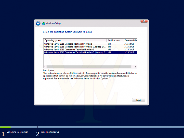 Microsoft Windows Server 2016 Technical Prev. 5 Build 14291 Screenshot-2-465845_original.png