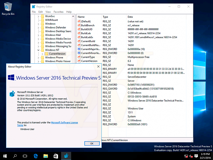 Microsoft Windows Server 2016 Technical Prev. 5 Build 14291 Screenshot-4-467174_original.png