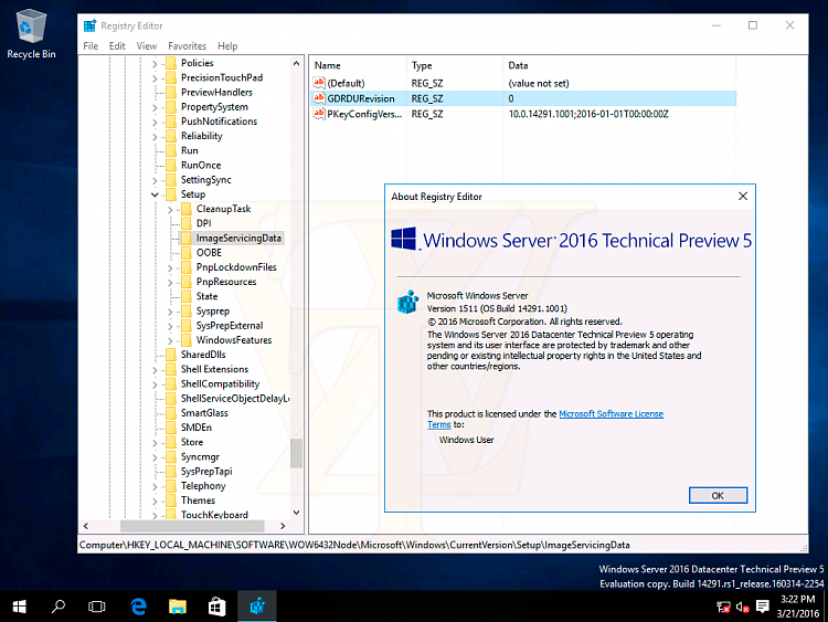 Microsoft Windows Server 2016 Technical Prev. 5 Build 14291 Screenshot-5-467310_original.png