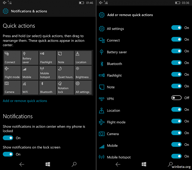 Quick actions get drag-n-drop in latest internal Windows 10 builds-actioncenterquick.png