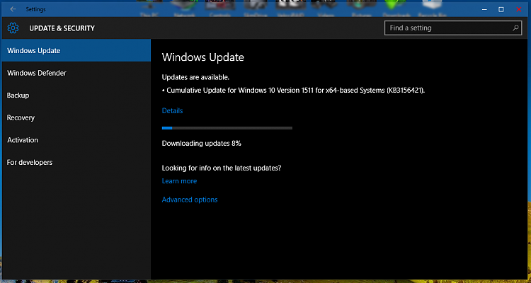 KB3156421 - Cumulative Update for Windows 10 Version 1511-update.png