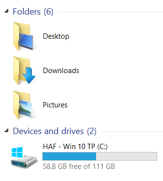 New Windows 10 Preview build 9879 available-folders.png