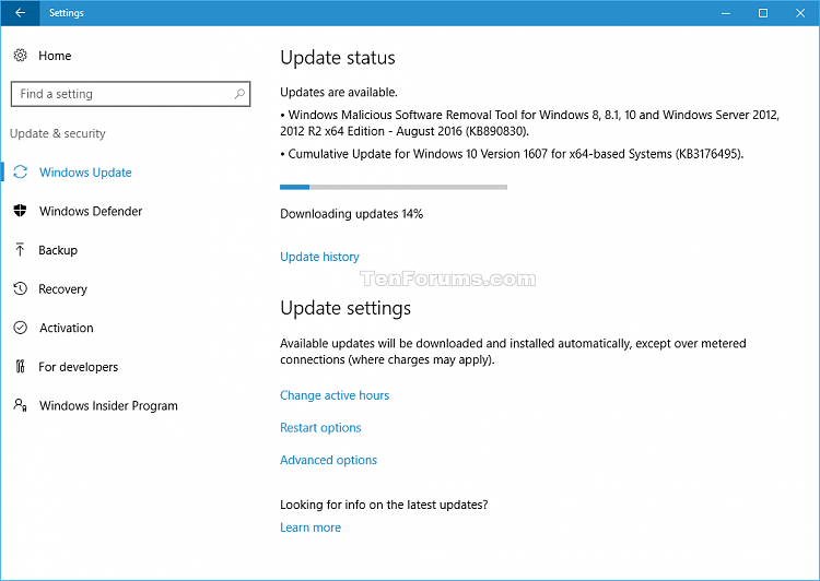 Cumulative Update KB3176495 for Windows 10 version 1607-w10_updates.png