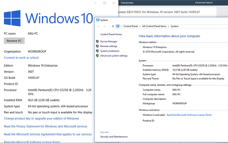 Cumulative Update Kb3176931 For Windows 10 Version 1607 Build 1439367