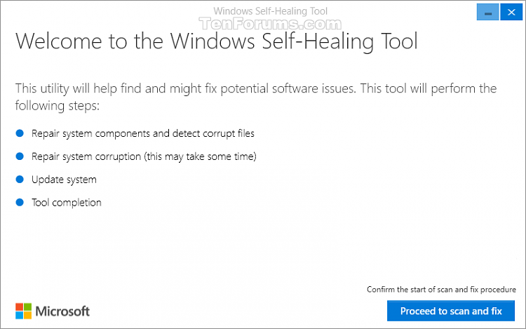 Windows 10 Anniversary Update freezing: Microsoft offers temporary fix-windowsselfhealingtool.png