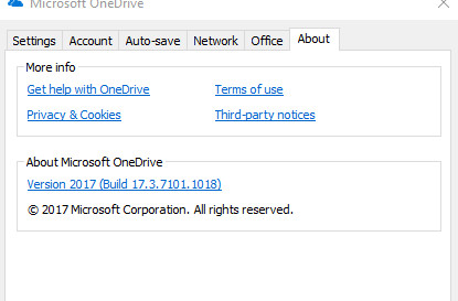 Sync icon are missing from OneDrive in Explorer-odversion.jpg