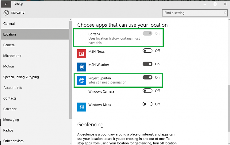 My Trivial Issues With Build 10122-location-settings.png