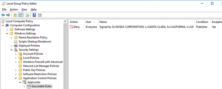 Can't hide NVIDIA driver update in Windows Update-applocker-rule.png