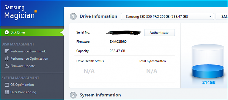 Samsung Magician 4.9.5 - Not Working Win10 build 12467-ssdcapture.png