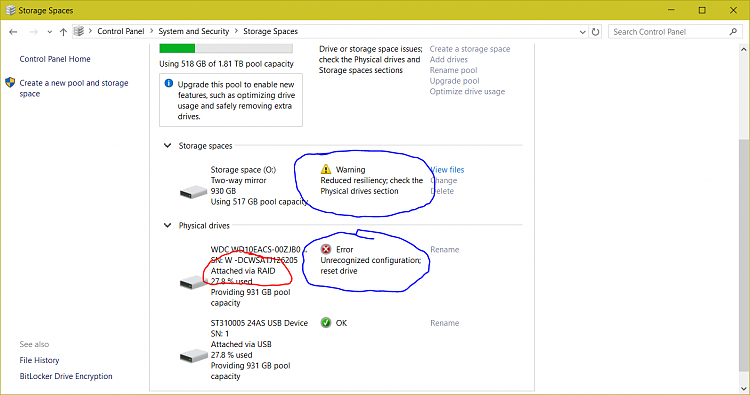 Preview build causes errors in storage spaces on multiboot system-storage-space-connection-error.png