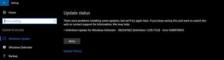 0x80070643 0x80070643