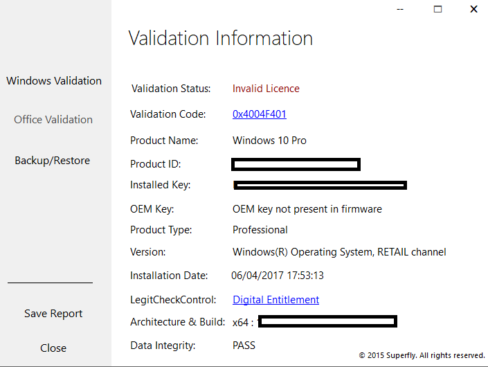 Oem Key Not Present In Firmware