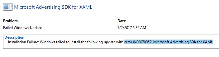 what is Microsoft advertising SDK for XAML update?-failed-xaml.jpg