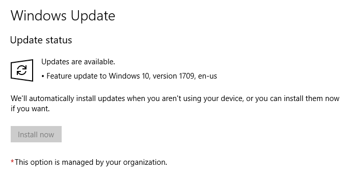 Install now button grayed out, group policy settings, wsus-install-now-grayed-out.png