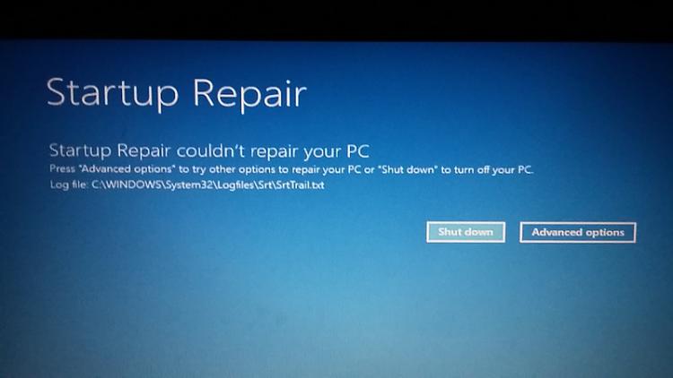 Windows can not start after update, here is SrtTrail.txt-repair3.jpg