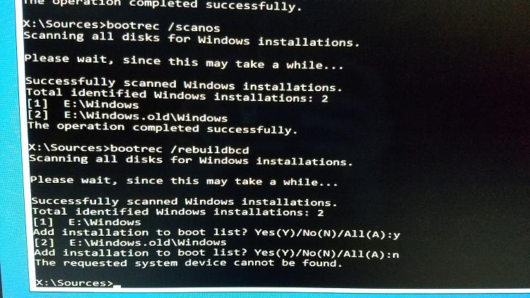 Boot loop after update no safe mode option-repair fails- restore fails-20180128_073646.jpg