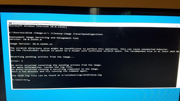 Boot loop after update no safe mode option-repair fails- restore fails-20180128_111243.jpg
