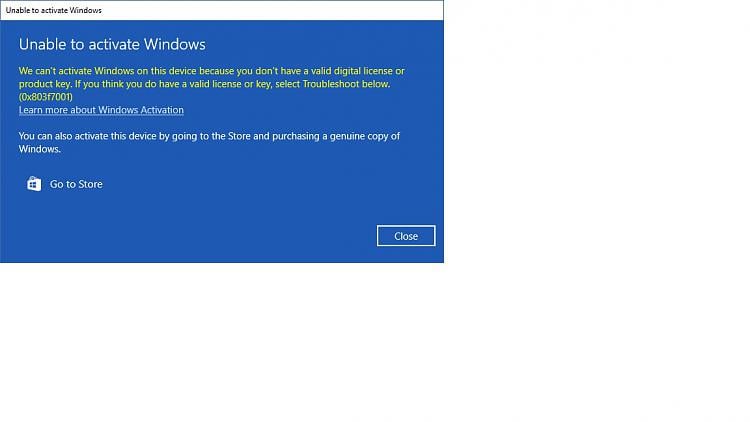 Can T Activate Windows No Matter What I Do Solved Windows 10 Forums