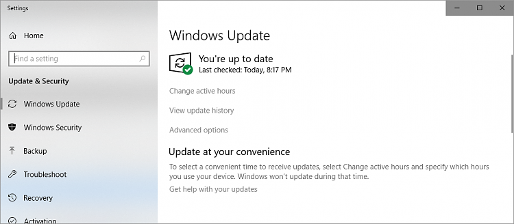 check online for updates from microsoft update missing