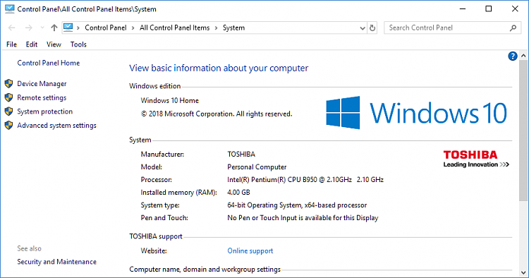 How to determine origin of Windows 10 image on a system-control-panel-system.png