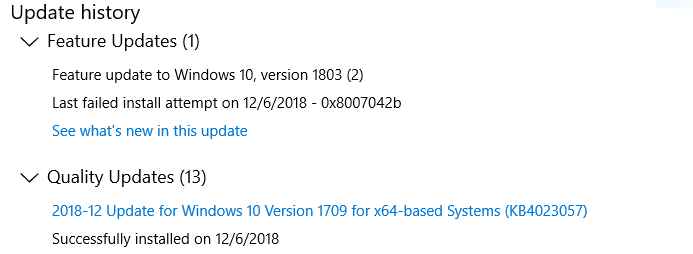 Windows Updates Unable to Install-recent-windows-update.png