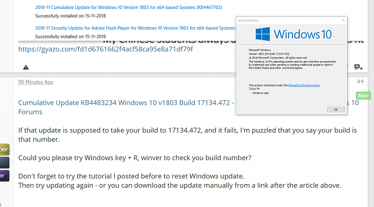 Windows update error 0x8007000d for KB4483234 - Windows 10 Forums